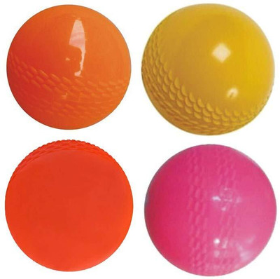 Addiction Cricket wind ball set of 4 pieces (multicolor) Cricket Rubber Ball(Standard, Pack of 4)