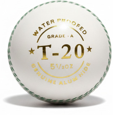 KHX HUB White T-20 Ball For Good Shot Cricket Leather Ball(Standard, Pack of 1, White)