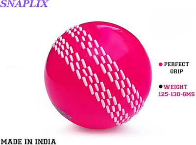 Snaplix Wind Ball Smooth Swing Practice Ball Pro Cricket Synthetic Ball(Standard, Pack of 1, Pink)