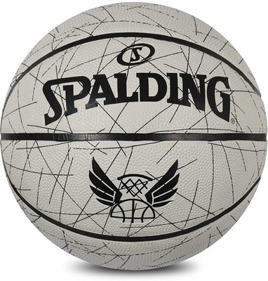 SPALDING Flight Lines Sports Basketball - Size: 7(Standard, Pack of 1, Grey)