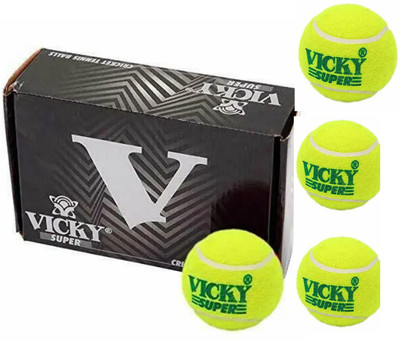 VICKY VICKY VICKY ORIGIONAL BALL Cricket Tennis Ball(Standard, Pack of 4)