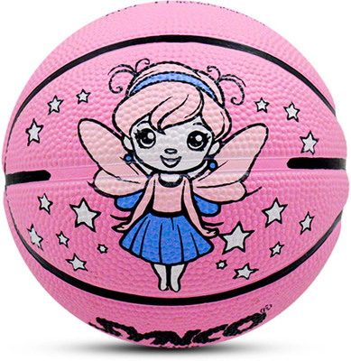 SYNCO Little Champ Angel Basketball - Kids Basketball - Size: 1(Kids, Pack of 1, Pink)