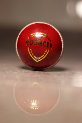 MD Enterprises Red Bouncer 2 Piece Cricket Ball Cricket Leather Ball(Standard, Pack of 1, Red)