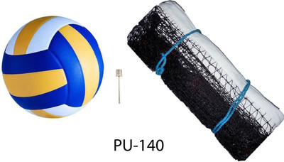 Y2M Classic Volleyball With Nylon Net PU -140 Volleyball Kit