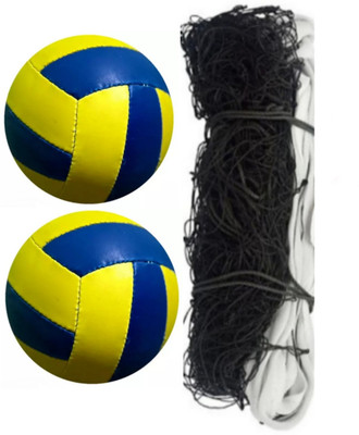 clark classic combo with nylon net and air pump mr11 Volleyball - Size: 4(Standard, Pack of 1)