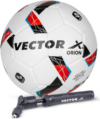 VECTOR X Orion TPU Machine Stitched | Match | Training | Practice| Professional WIth Pump Football - Size: 5(Standard, Pack of 1)