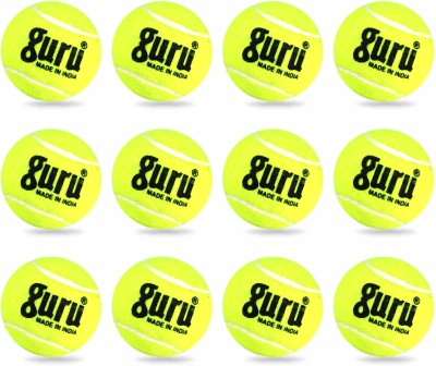 GURU Tennis Cricket Ball, Light Weight Ball For Men & Women Cricket Tennis Ball(Pack of 12, Yellow)