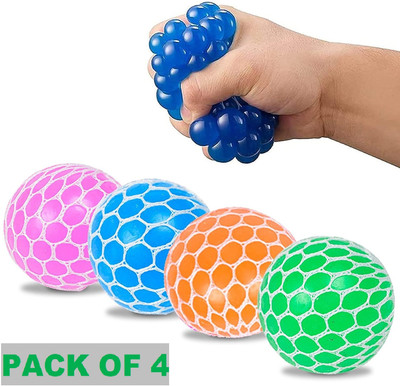 WANQLYN Multi Color Vent Grape Stress Ball Handball(Standard, Pack of 1)