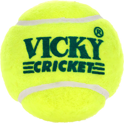 VICKEY Lightest Cricket Tennis Ball(Standard, Pack of 6, Yellow)