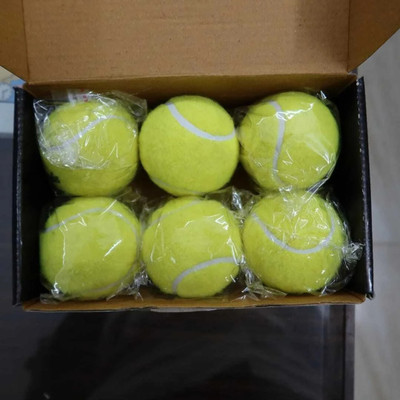 Vishnu Ji PACK OF 6 GREEN TENNIS BALLS Cricket Tennis Ball(Standard, Pack of 6, Green)