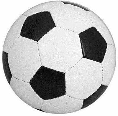 HOC New Black and white football size-5 Football - Size: 5(Standard, Pack of 2, Multicolor)
