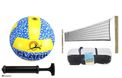 clark yb pu volleyball with net and air pump xc25 Volleyball - Size: 4(Standard, Pack of 1)