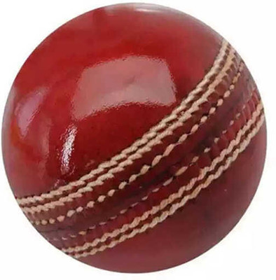 MD Enterprises Hand Stich Red Leather Cricket Ball Ideal for Tournament & Professional Matches Cricket Leather Ball(Standard, Pack of 1, Red)