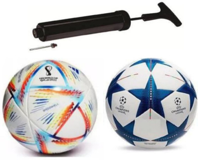 SVPAS blue star and new fifa football combo Football - Size: 5(Standard, Pack of 2)