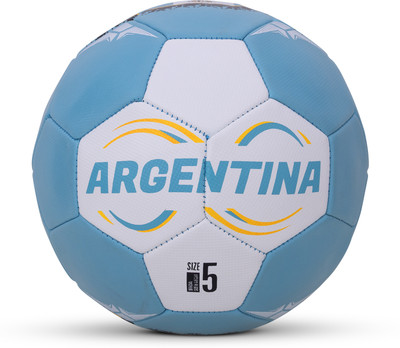 VECTOR X ARGENTINA 2.0 Machine Stitch PVC Football - Size: 5(Standard, Pack of 1, Blue)
