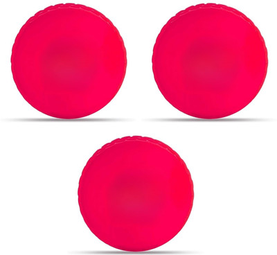 OMEXX Premium Cricket Wind Ball | For Outdoor, Indoor & Street Play | Hight-Quality Cricket Rubber Ball(Standard, Pack of 3, Pink)