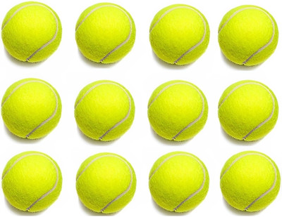 Quick p QUICK PICK Heavy Duty Light Green Tennis Ball Cricket Tennis Ball(Standard, Pack of 12, Green)