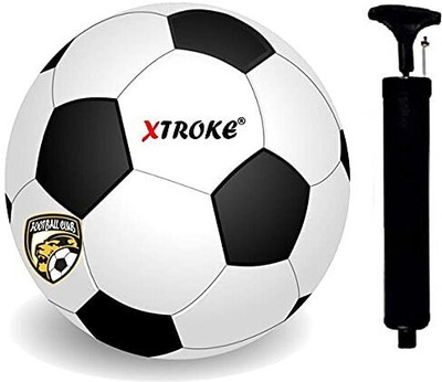 XTROKE Football Size-5 With Air pump Football Kit Football - Size: 5 Football Football - Size: 5(Standard, Pack of 1, White, Black)
