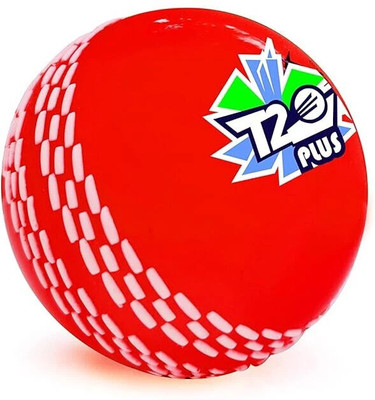 Jaspo T-20 Plus Practice Cricket Ball/Wind Balls for - Indoor & Outdoor Street & Beach Cricket Synthetic Ball(Standard, Pack of 1, Red)