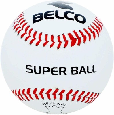 BELCO SPORTS Hand stitched in leather Baseball(Pack of 1, White)