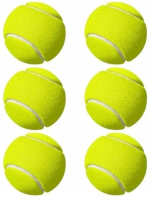 DAYINN Rubber Tennis Balls, Set of 3, Neon Yellow Cricket Tennis Ball(Standard, Pack of 3, Green)