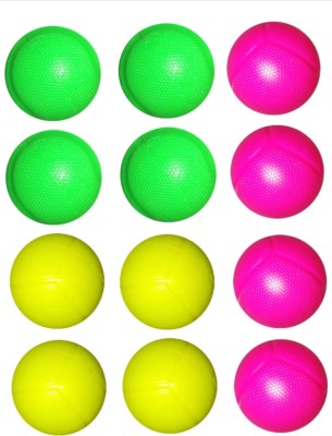 sams Fun in Every Swing: Explore Our Kids' Plastic Cricket Balls Pool Ball(Pack of 12, Multicolor)