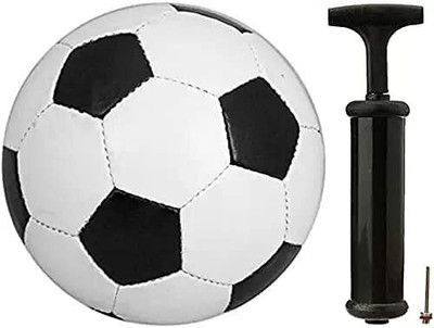 VGS Kids Football with Pump full (Color - black and white ) Football - Size: 5(Standard, Pack of 1)