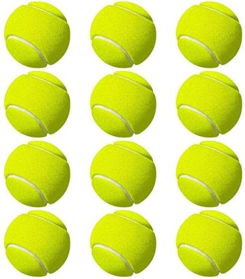 Addiction Cricket Tennis Balls set of twelve pieces green Cricket Tennis Ball(Pack of 12)
