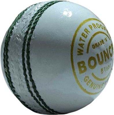 KK SPORTS 4 PANELS WHITE BOUNCER LEATHER BALL Cricket Leather Ball(Standard, Pack of 1, White)