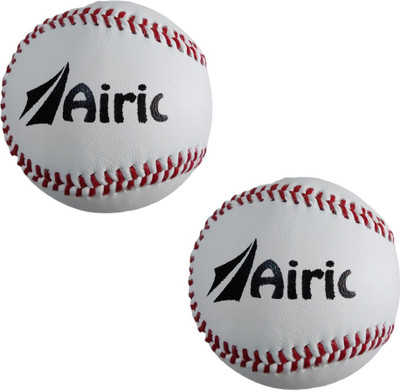 Airic Premium Quality Hand Stitched 9inch Baseball(Standard, Pack of 2)