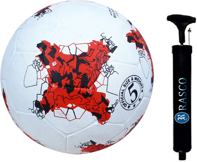 RASCO Kick with Pump Football - Size: 5(Standard, Pack of 2, Red)