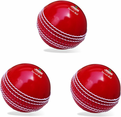 Jaspo Incredi Ball Soft T-20 Training for Indoor/Outdoor Cricket (Red (Pack of 3)) Cricket Synthetic Ball(Standard, Pack of 3, Red)