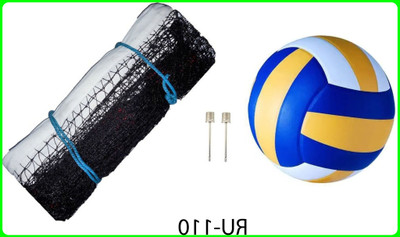 zxxxt Kit_Premium Quality Volleyball With 2 Needle and Net Nylon DP-110 Volleyball Kit