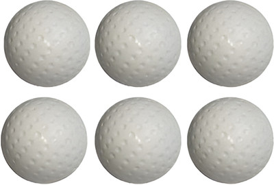 Krishav Trading Hockey Ball Hockey Ball(Standard, Pack of 6, White)