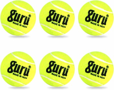 GURU Tennis Cricket Ball, Heavy Weight Ball For Men & Women Cricket Tennis Ball(Pack of 6, Yellow)