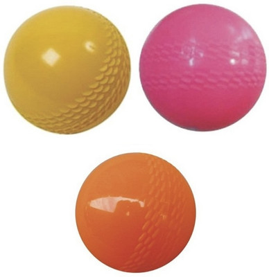 SOCCER PLASTIC soccer Cricket Wind Ball (Pack of 3) Cricket Synthetic Ball (Pack of 3) Cricket Rubber Ball(Standard, Pack of 3)