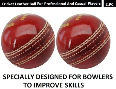 VIBCO Best Premium Quality Pack of 2 Cricket Leather Ball For Bowlers to Improve Skills. Cricket Leather Ball(Standard, Pack of 2)