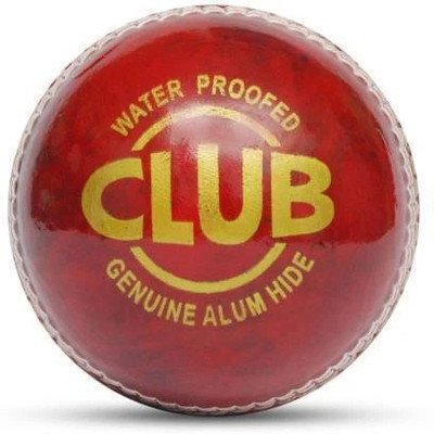 MINESFIT Club Cricket Leather Ball(Standard, Pack of 1, Red)