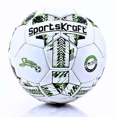 SPORTSKRAFT SK STRIKER Football - Size: 5(Standard, Pack of 1, White, Green, Black)