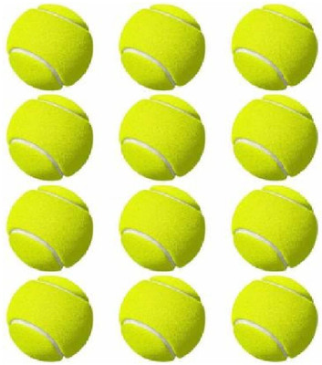 NOBI green tennis balls Tennis Ball pack of 12 Tennis Ball(Standard, Pack of 12, Green)