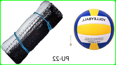zxxxt Kit_Superb Quality Volleyball With Nylon Net PU -22 Volleyball Kit