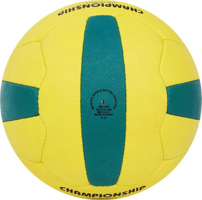 COSCO Championship Throwball With Hand Pump Throw Ball - Size: 5(Standard, Pack of 1, Yellow, Green)