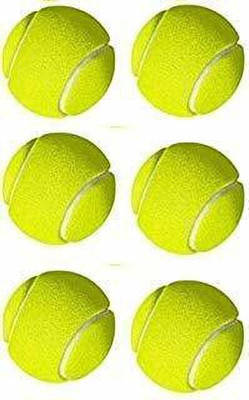 gamers hub Cricket Tennis Ball Tennis Ball (Pack of 6, Yellow) Cricket Tennis Ball(Standard, Pack of 6)