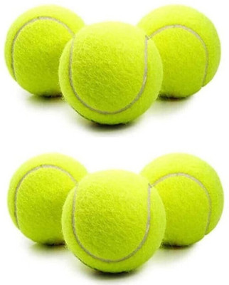 Spinec Cricket Tennis Ball Cricket Rubber Ball(Standard, Pack of 6, Green)