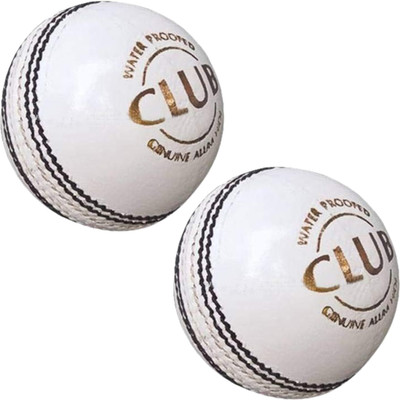 NE NEPTUNE White Cricket Leather 2 Piece Ball for Practice Cricket Leather Ball(Standard, Pack of 1, White)
