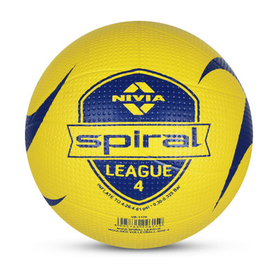 NIVIA League Moulded Volleyball - Size: 4(Standard, Pack of 1, Yellow)