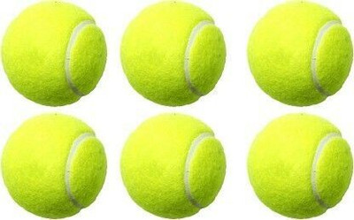 GJSHOP Tennis Cricket Ball Rubber Ball for Cricket Training Cricket Tennis Ball(Standard, Pack of 6, Green)