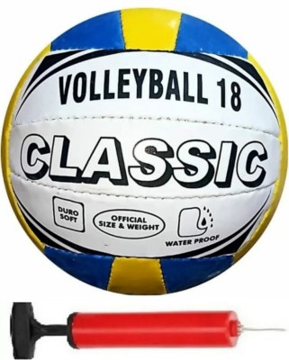 radion Volleyball12 classic18 synthetic size-4 with air pump Volleyball - Size: 4(Pack of 2)