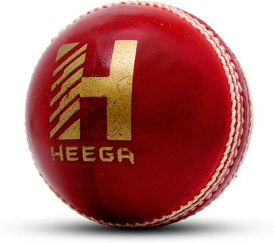 Heega Sports Super Club Natural Red Leather Ball Cricket Leather Ball(Standard, Pack of 1, Red)