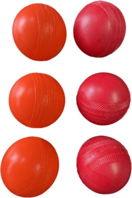 RV TRADER 80g plastic cricket ball Cricket Training Ball(Pack of 6, Orange)